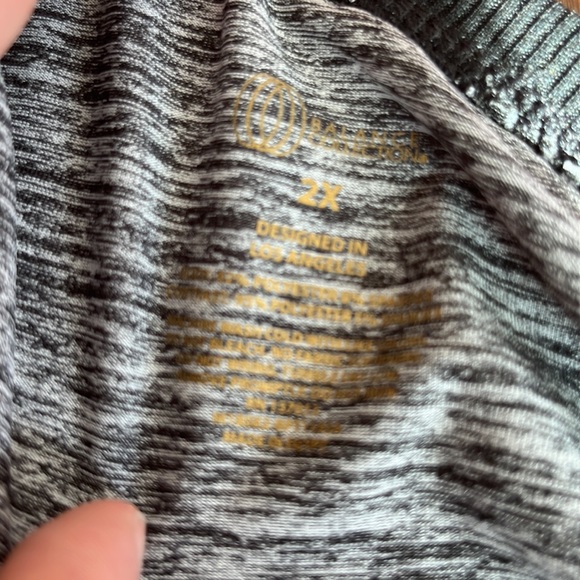 NWT* Balance collection light gray/black material polyester/spandex. - Picture 6 of 6